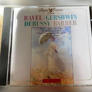 Vintage Ravel Gershwin Debussy Barber CD Classical Concerto Album France 1989